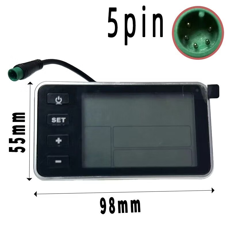 48V E-bike LCD Display W/ Waterproof Plug for Electric Bike.*C500B